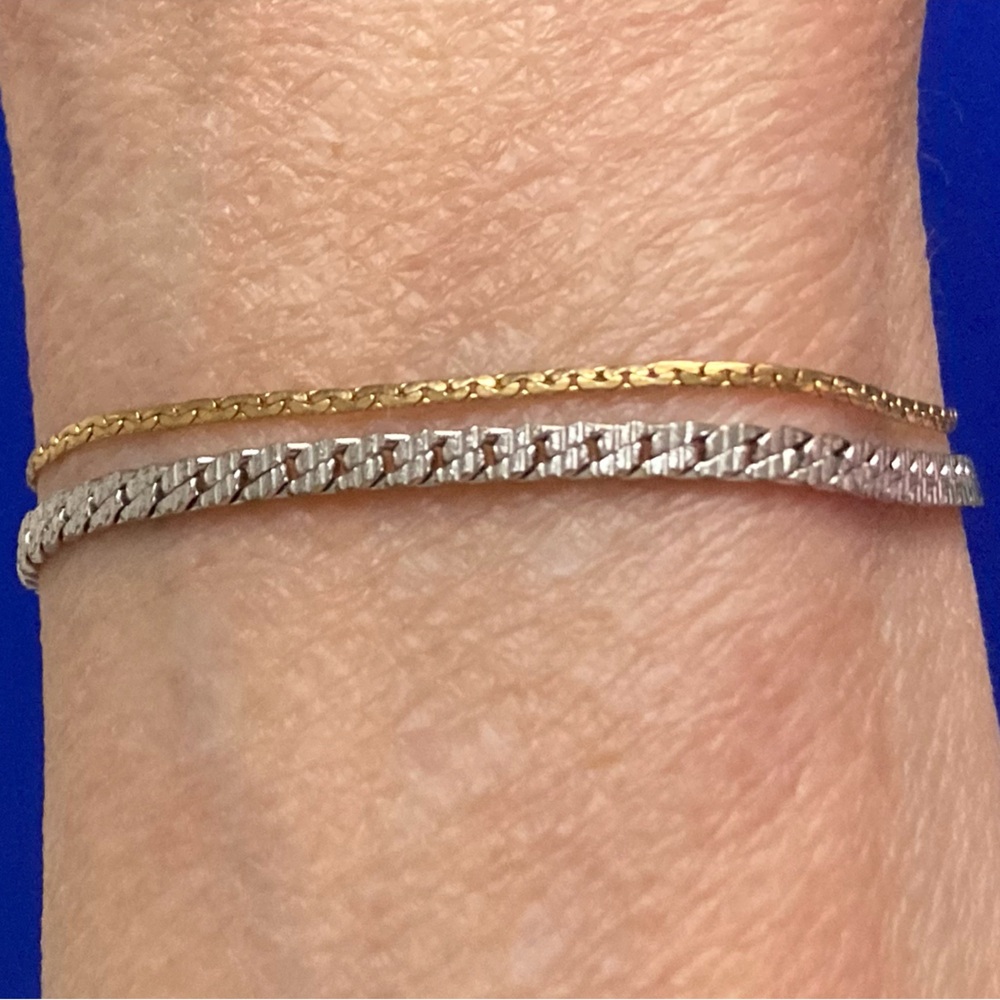 Vintage sophistication - a pair of fine bracelets by Monet!